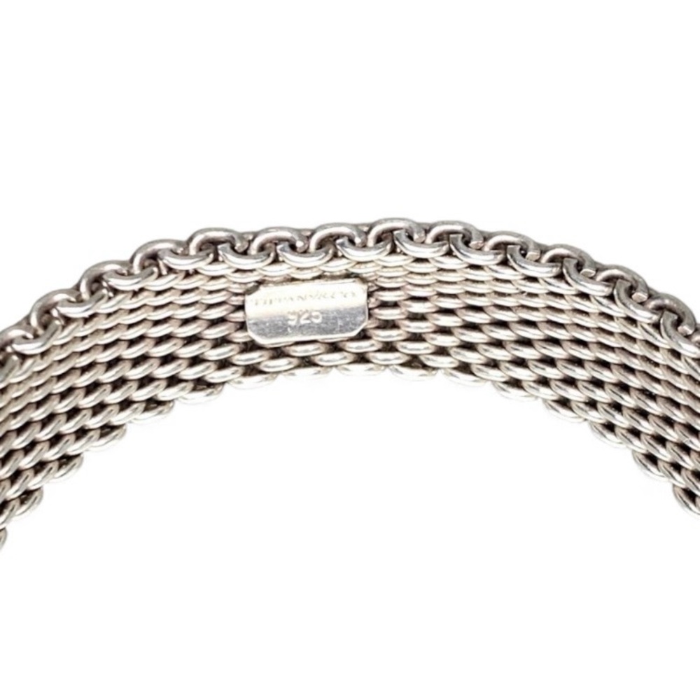 EUC Tiffany & Co 925 Sterling Silver Mesh Somerset
Bangle Bracelet - Medium - Picture 4 of 7